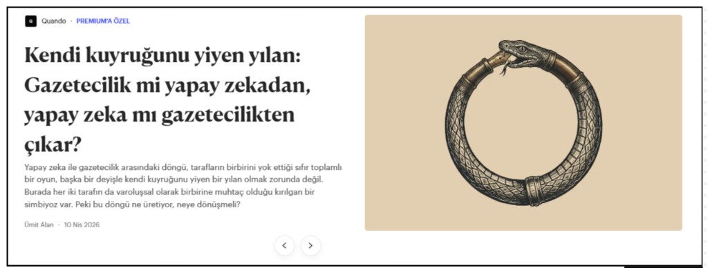 Yılan kuyruğunu yutan ouroboros illüstrasyonu